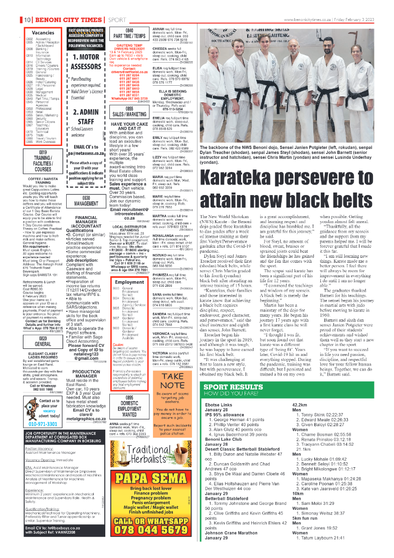 Benoni City Times 3 February 2023 page 10