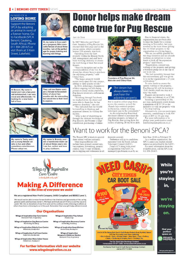 Benoni City Times 3 February 2023 page 4