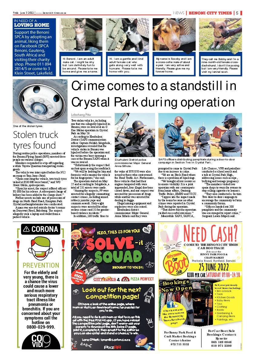 Benoni City Times 3 June 2022 page 5