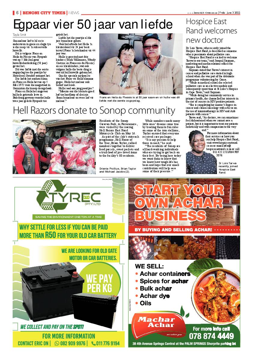 Benoni City Times 3 June 2022 page 6