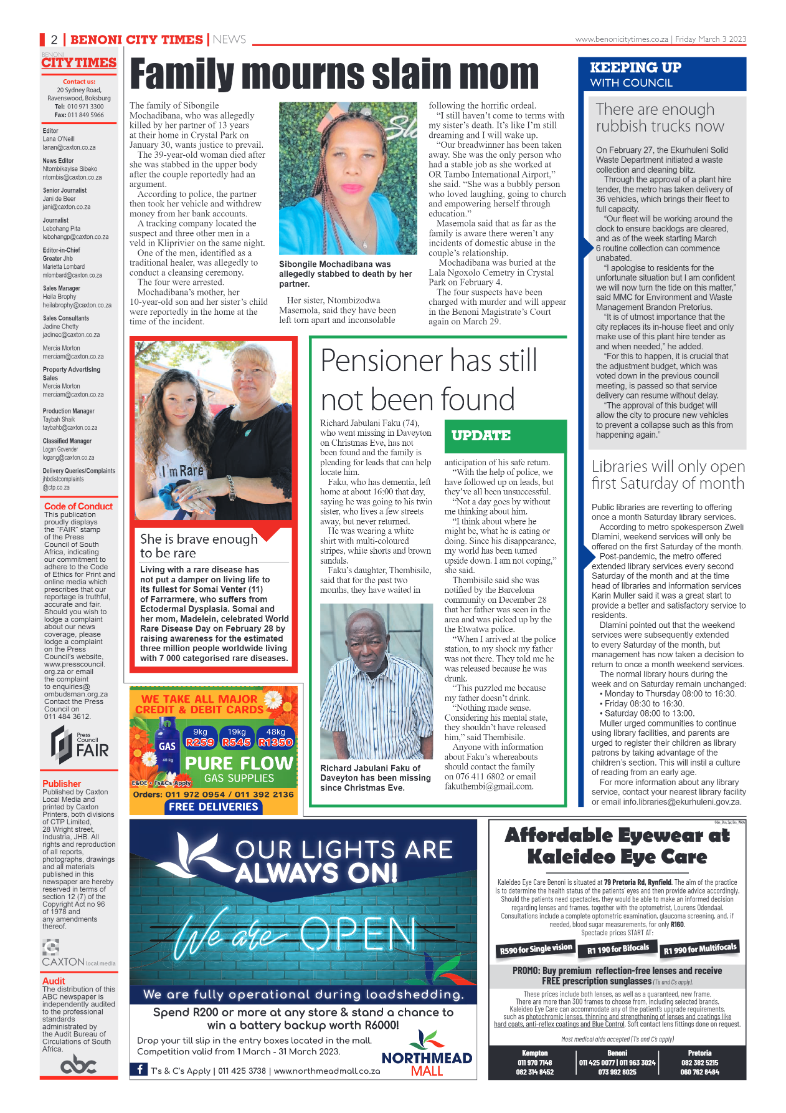 Benoni City Times 3 March 2023 page 2