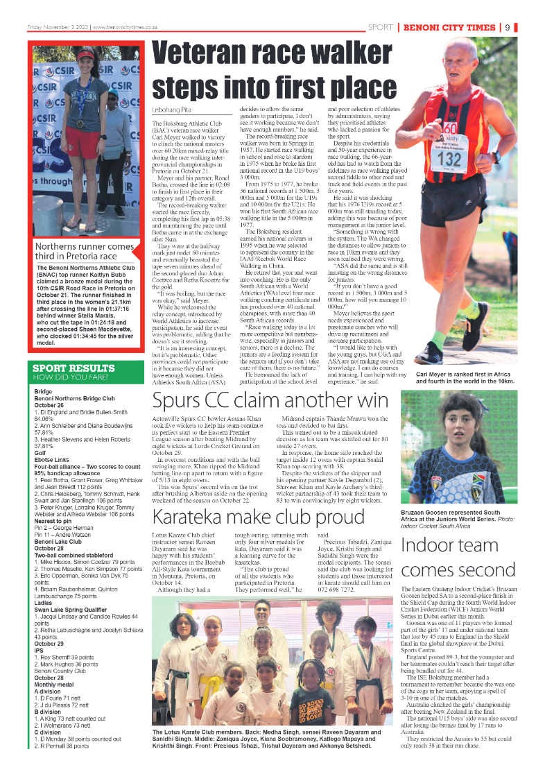 Benoni City Times 3 November 2023 page 17