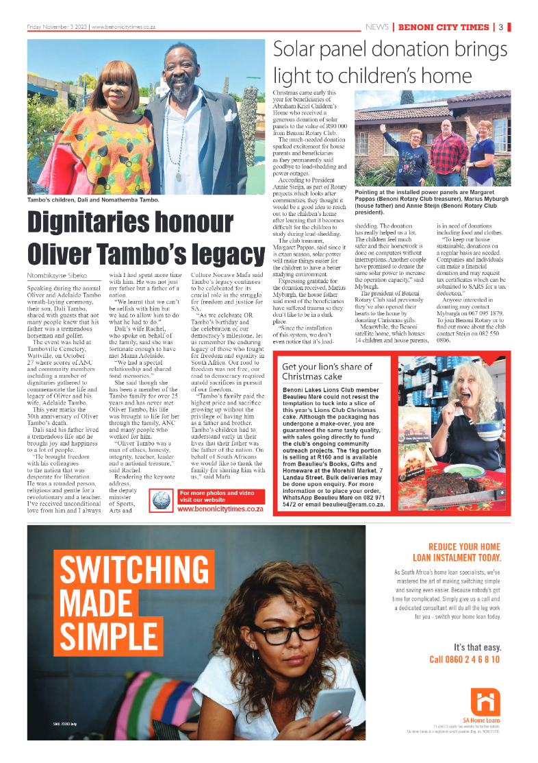 Benoni City Times 3 November 2023 page 3