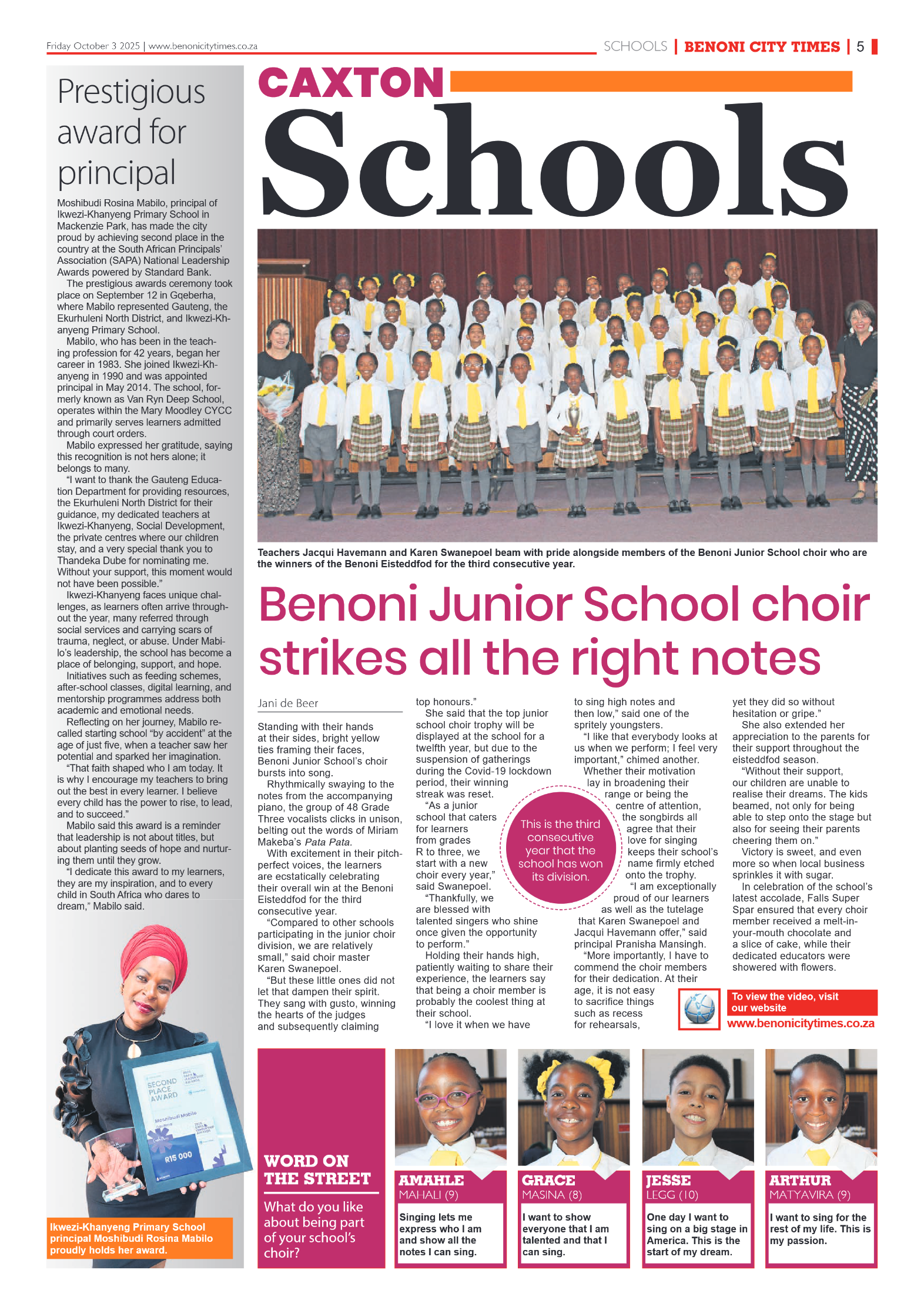 Benoni City Times 3 October 2025 page 5