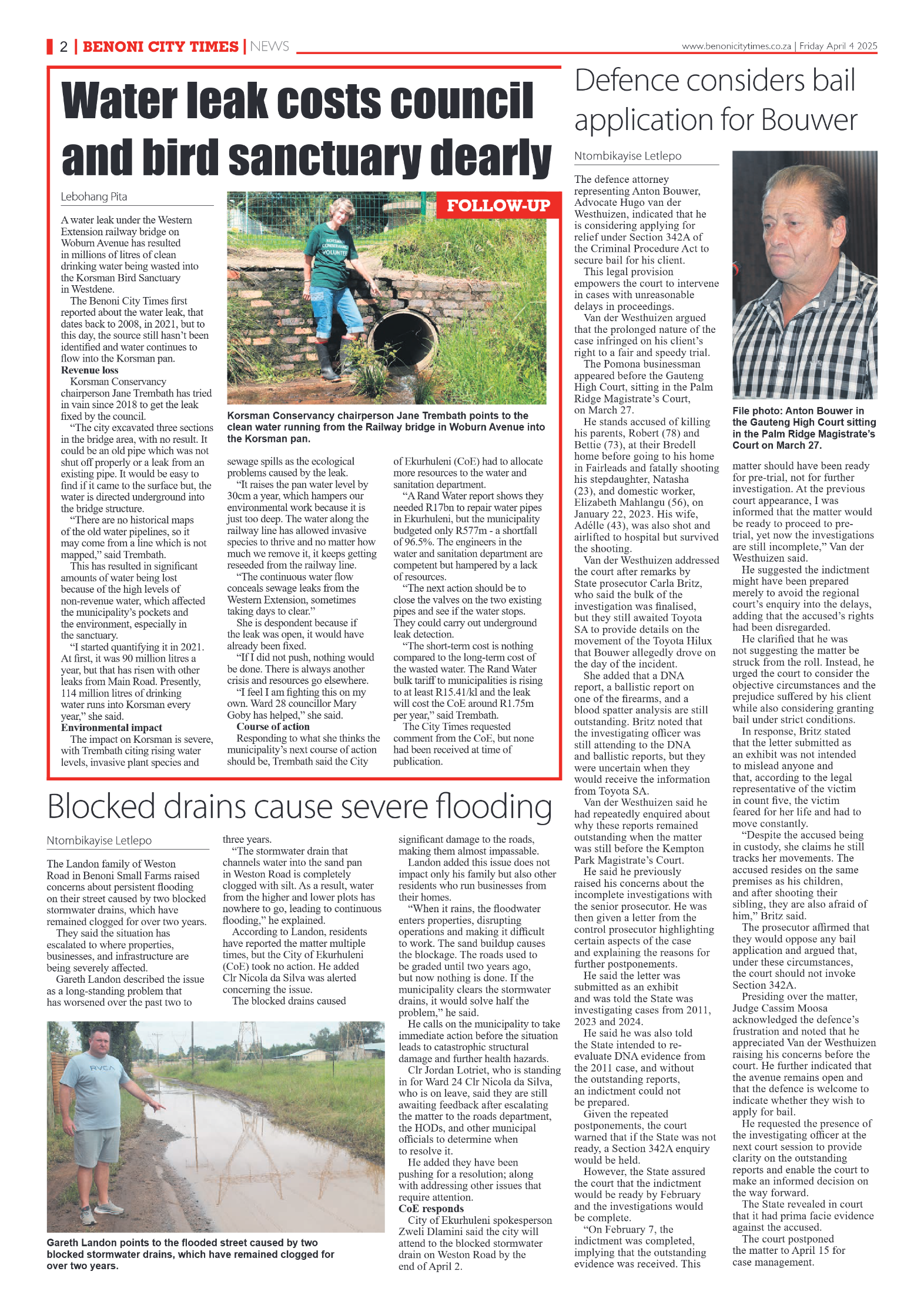 Benoni City Times 4 April 2025 page 2