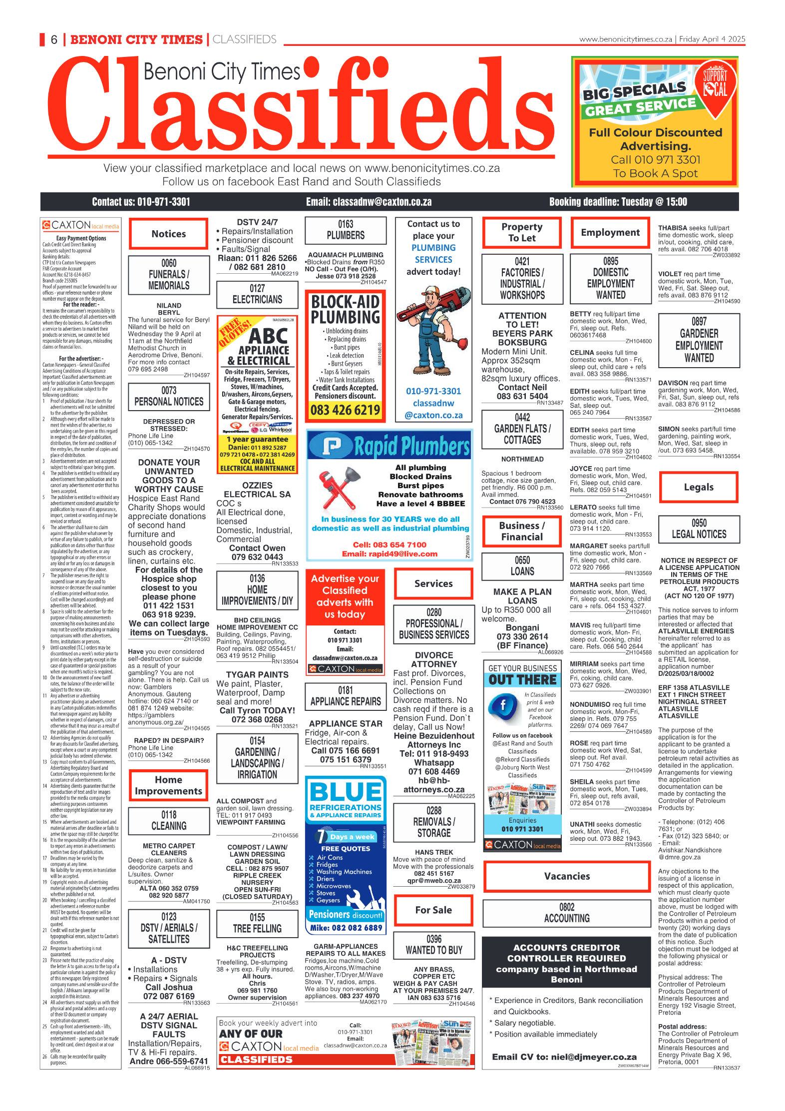 Benoni City Times 4 April 2025 page 6