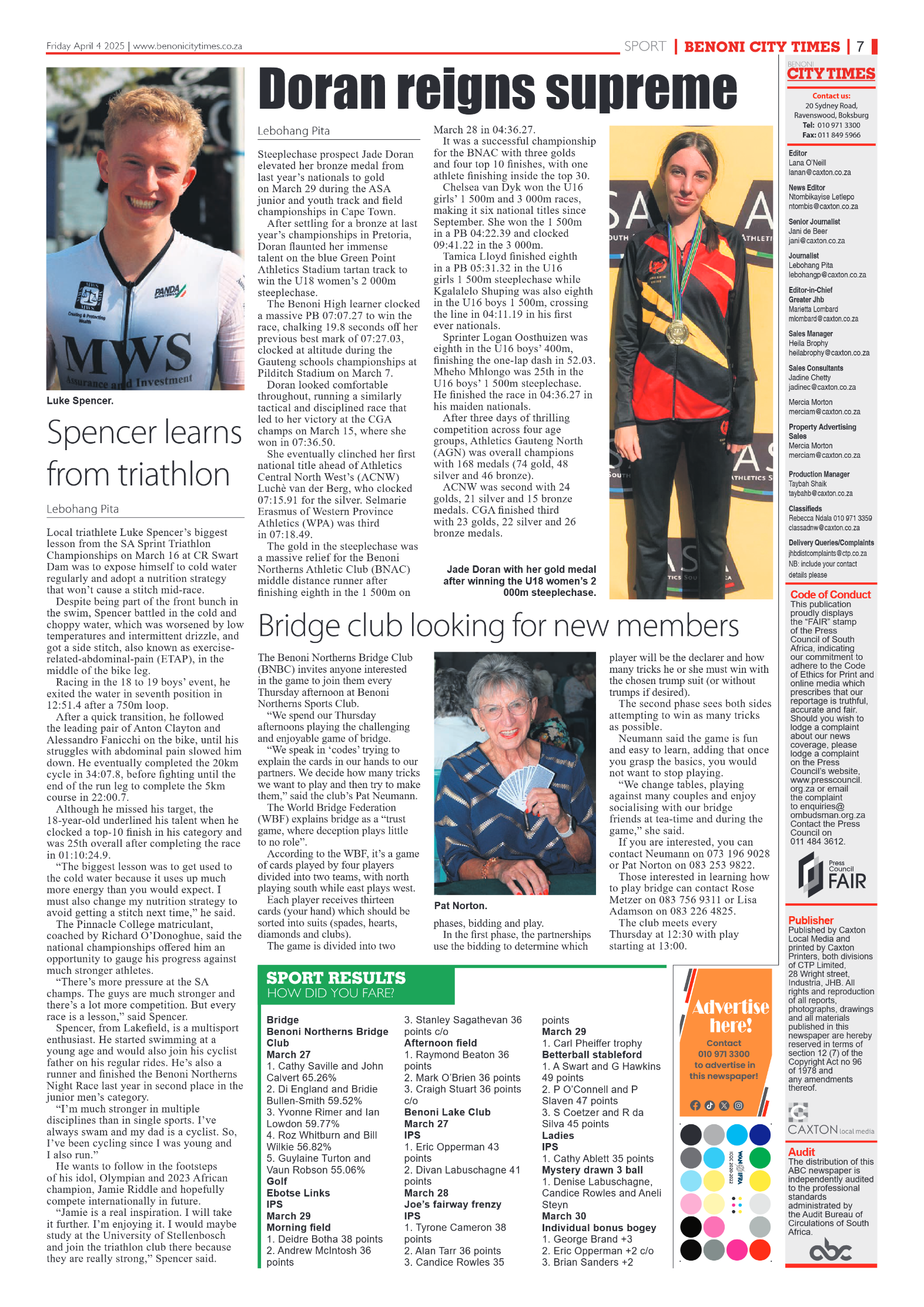 Benoni City Times 4 April 2025 page 7