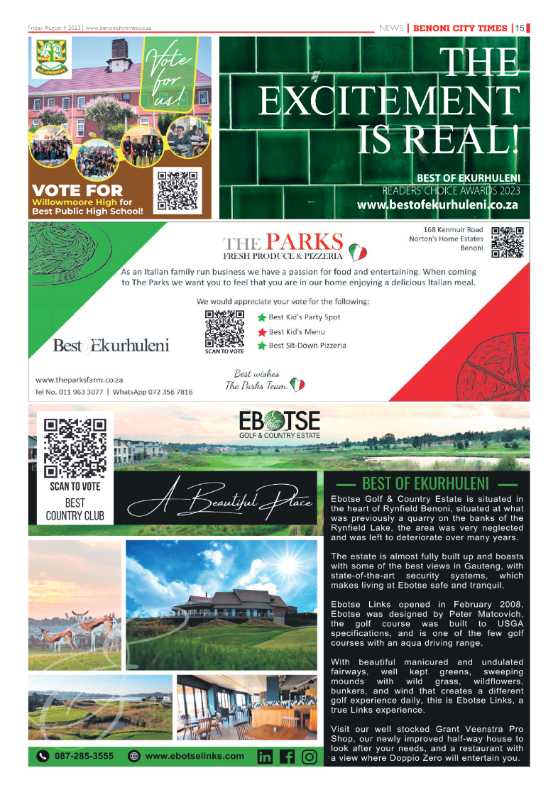 Benoni City Times 4 August 2023 page 15
