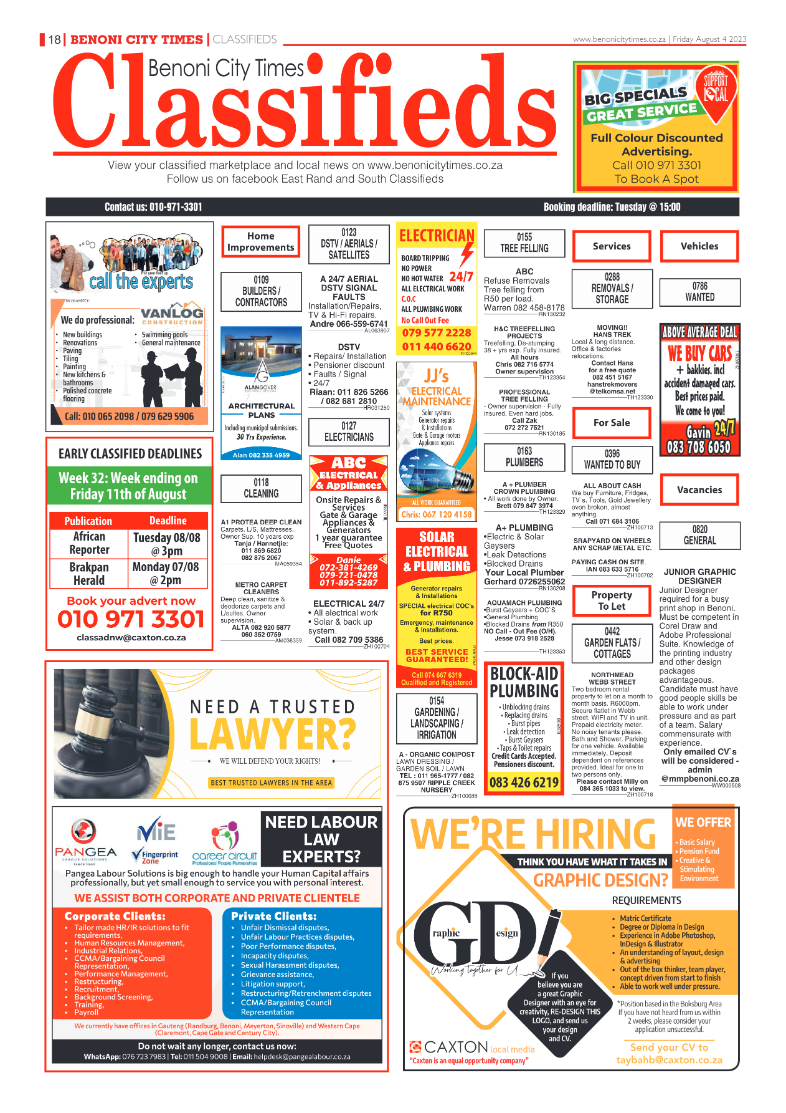 Benoni City Times 4 August 2023 page 18