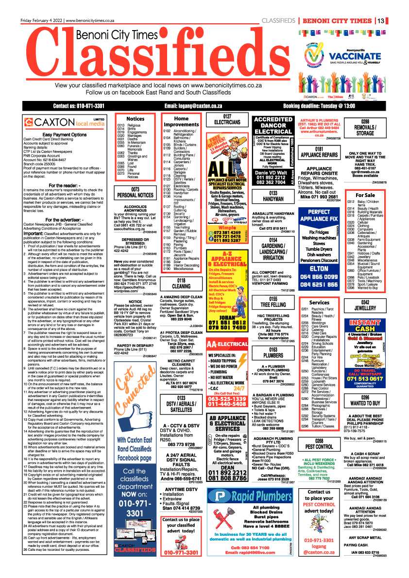 Benoni City Times 4 February 2022 page 13