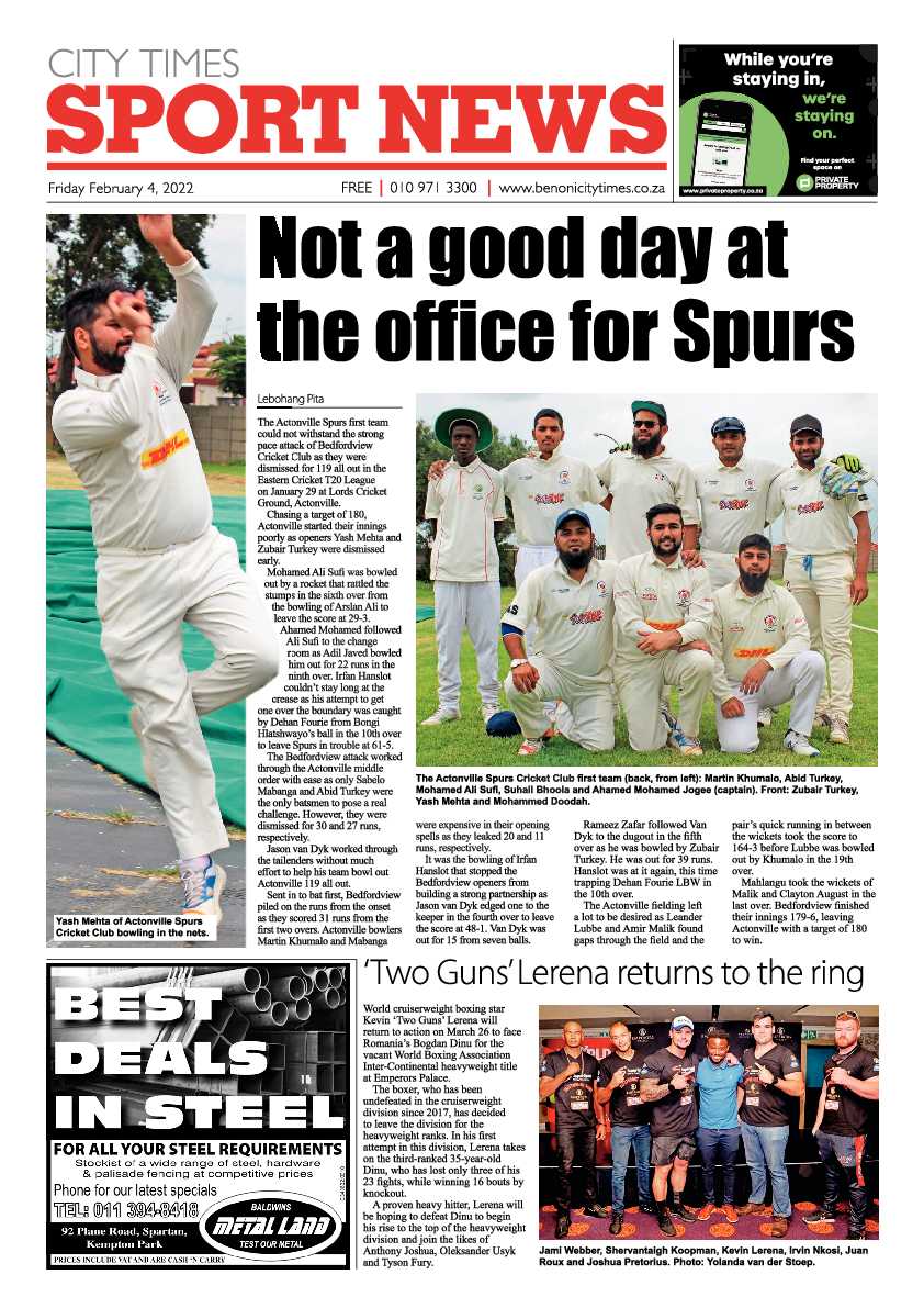 Benoni City Times 4 February 2022 page 16