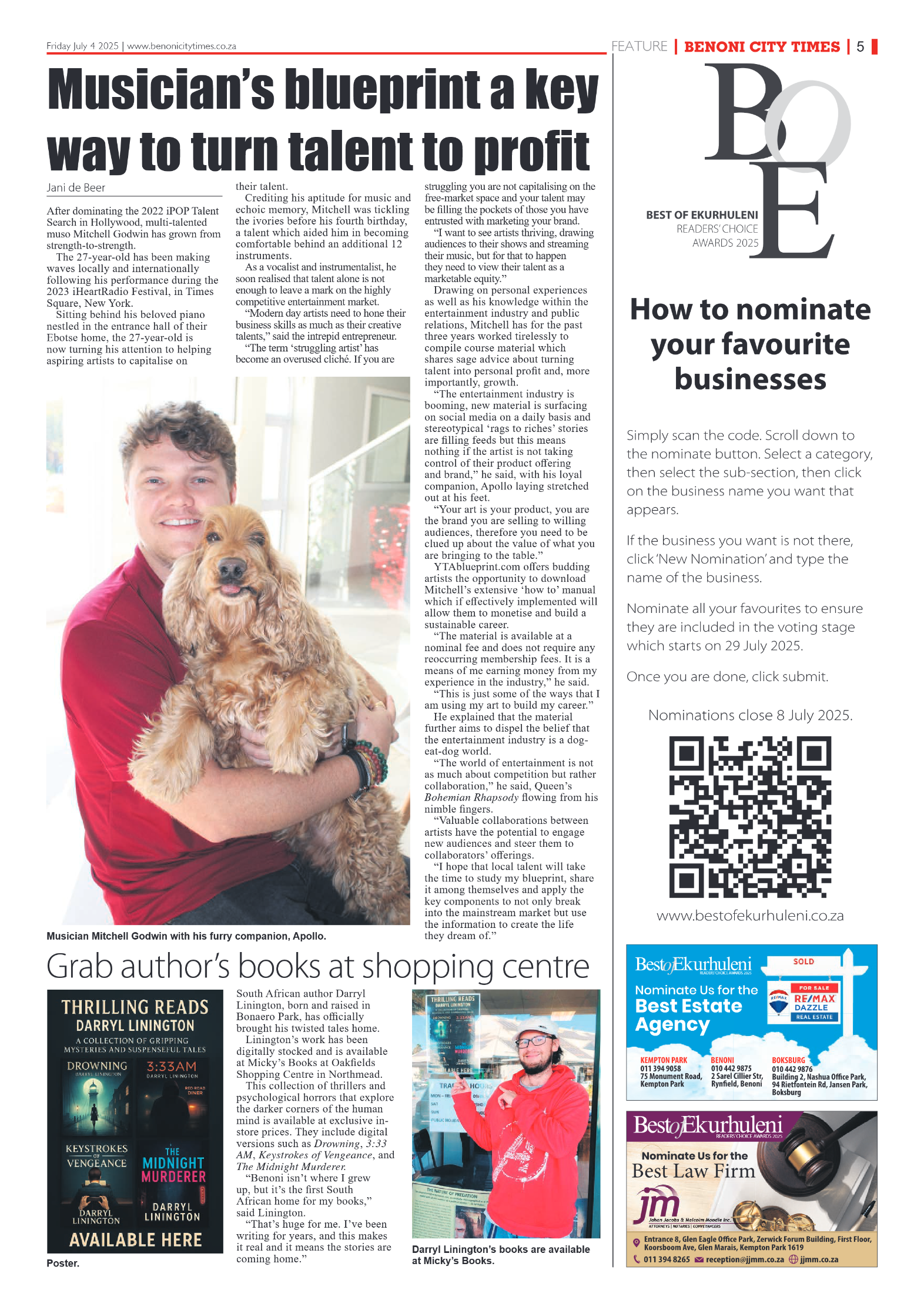 Benoni City Times 4 July 2025 page 5