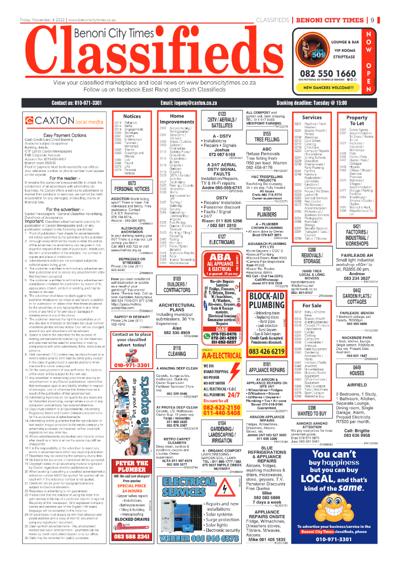 Benoni City Times 4 Nov 2022 page 17