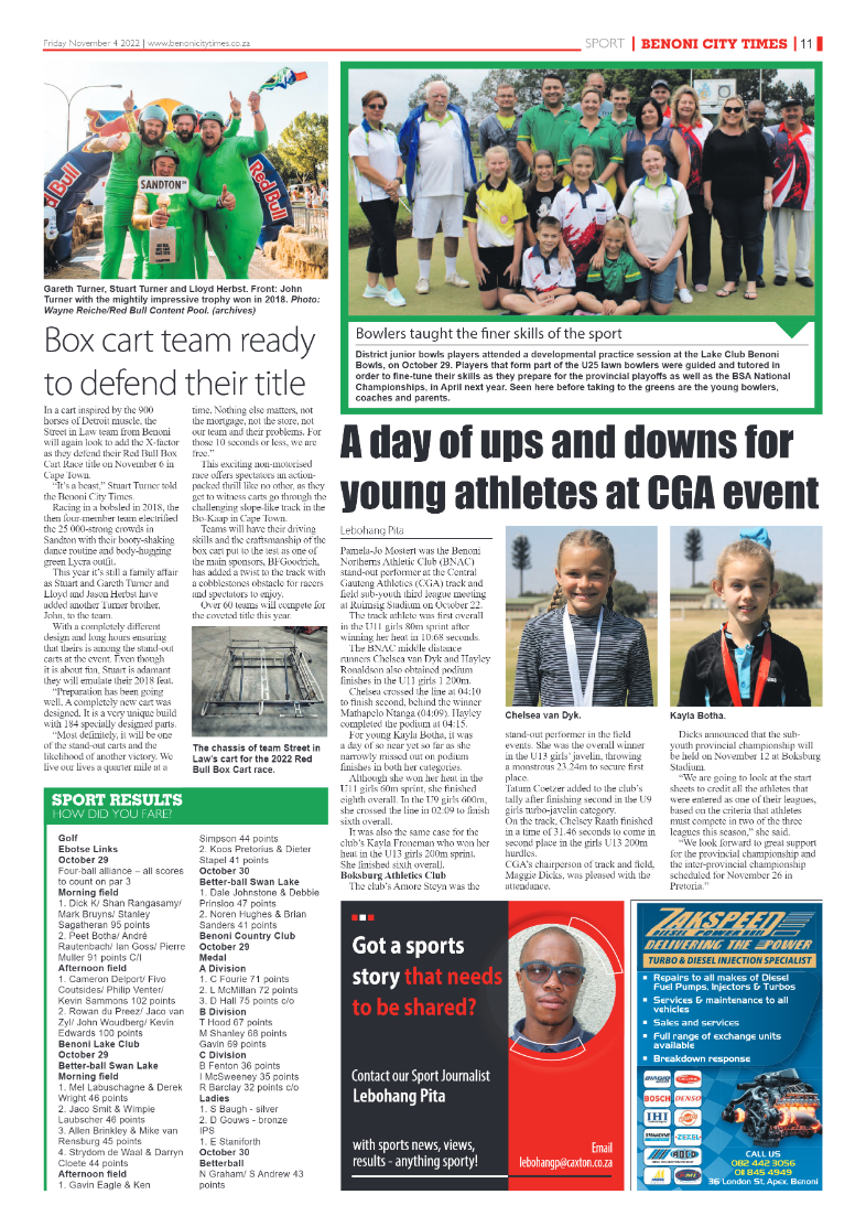 Benoni City Times 4 Nov 2022 page 19