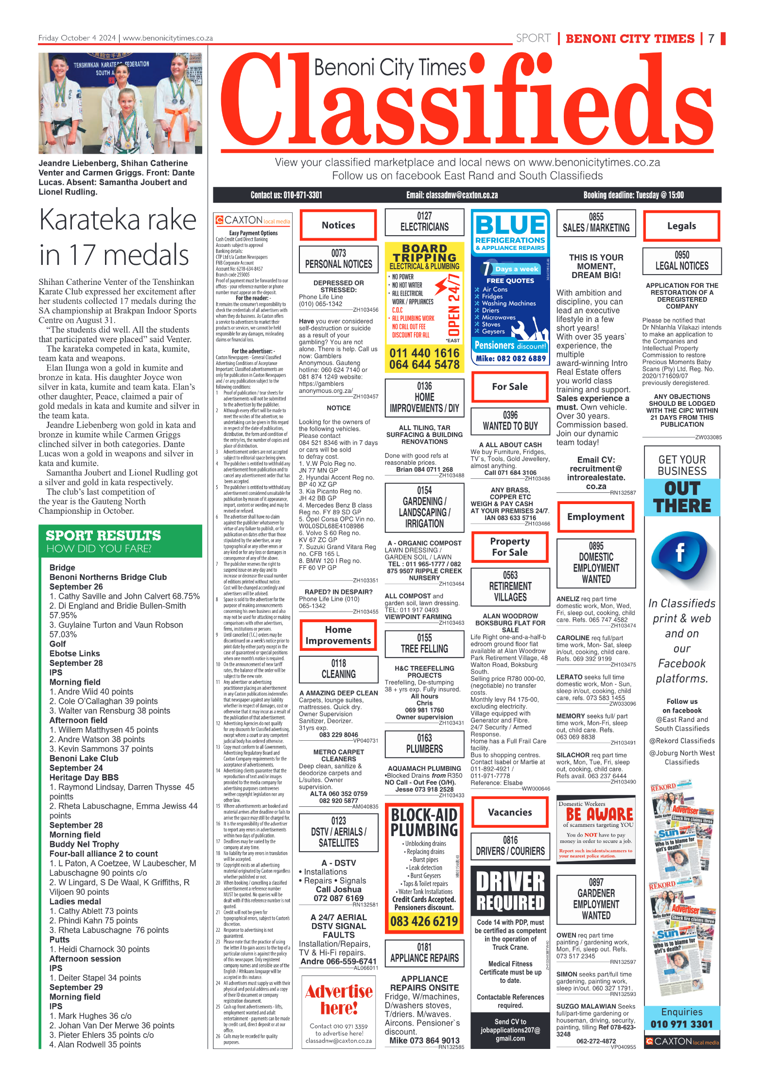Benoni City Times 4 October 2024 page 7