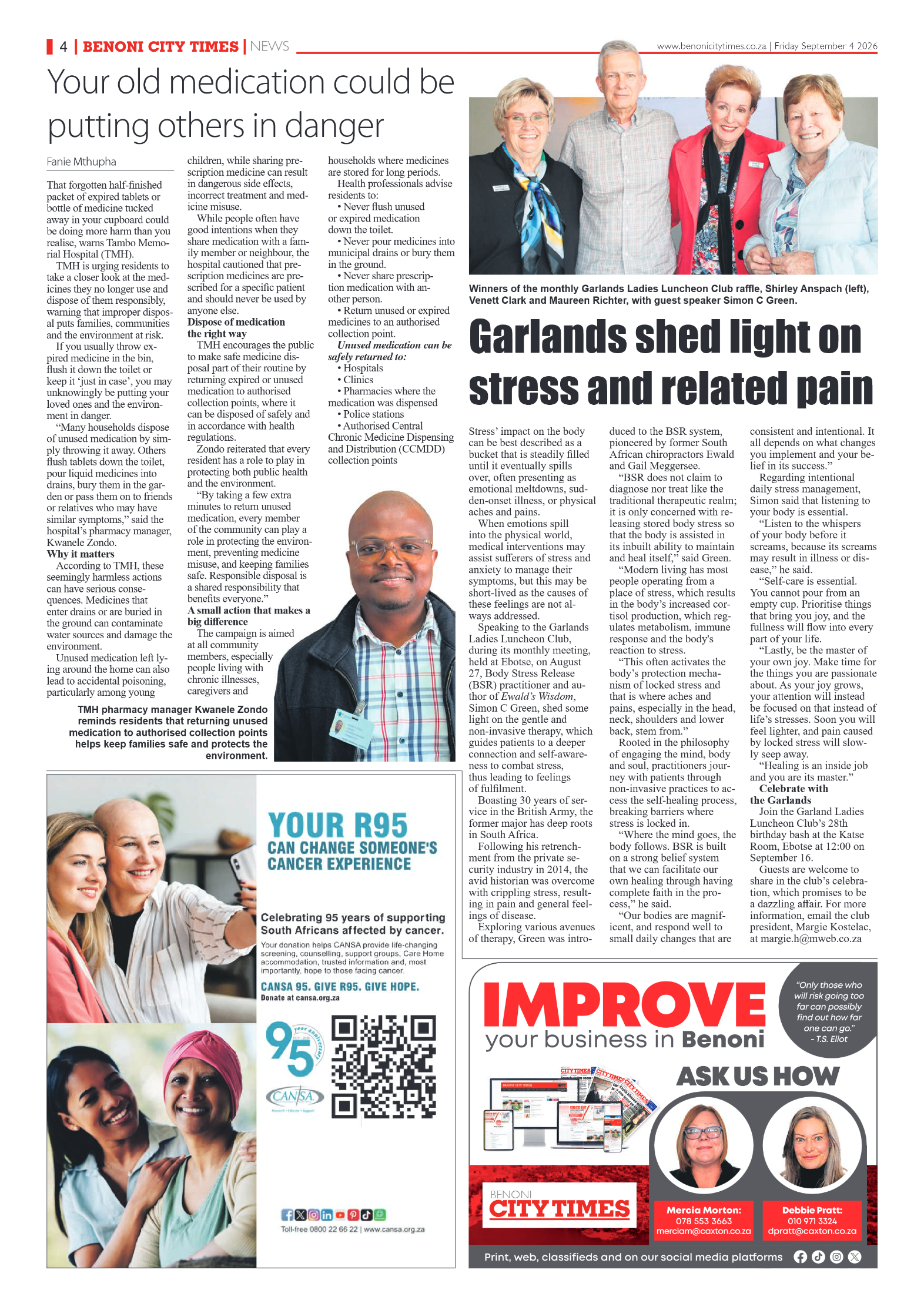 Benoni City Times 4 September 2026 page 4