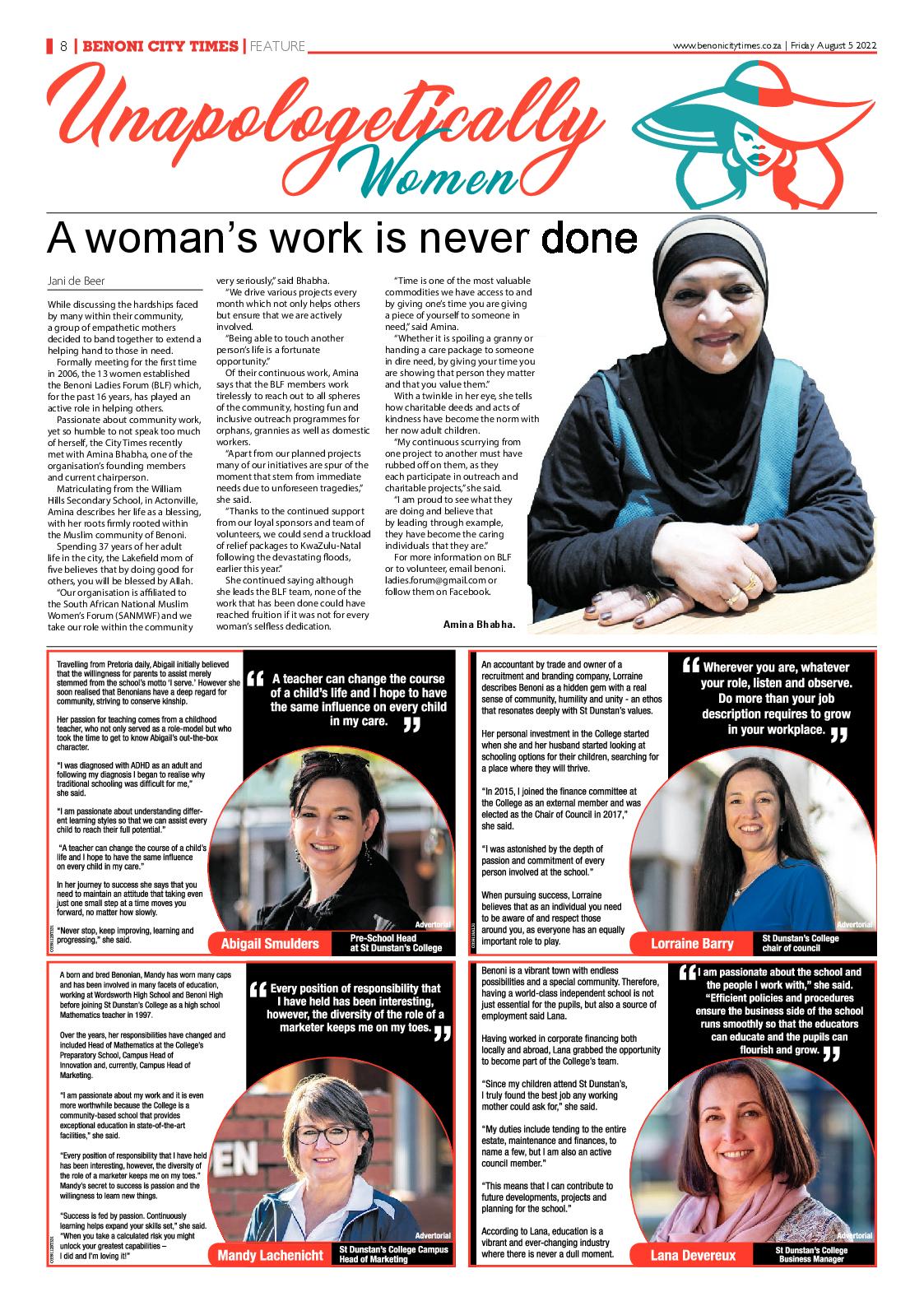 Benoni City Times 5 August 2022 page 16