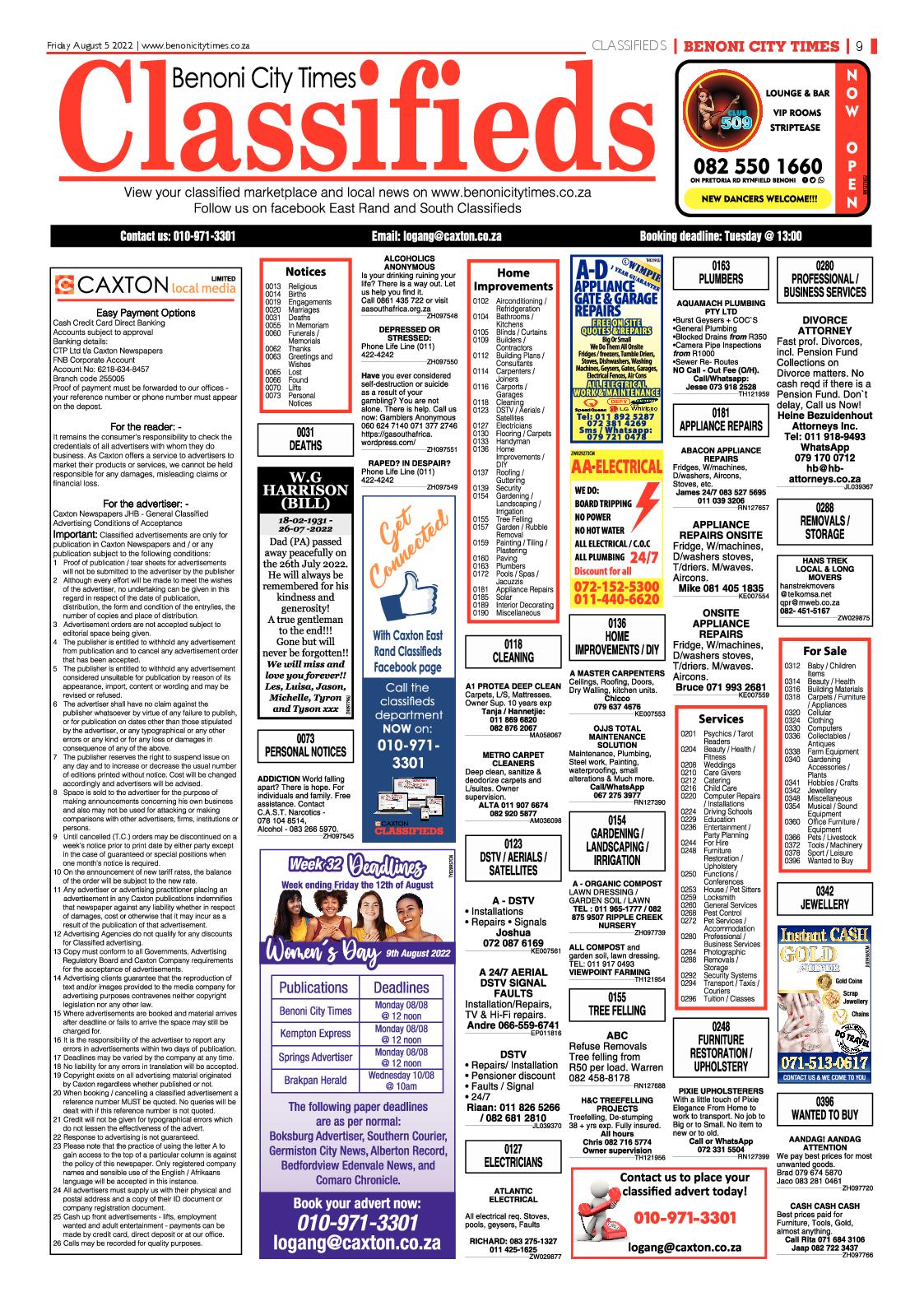 Benoni City Times 5 August 2022 page 17