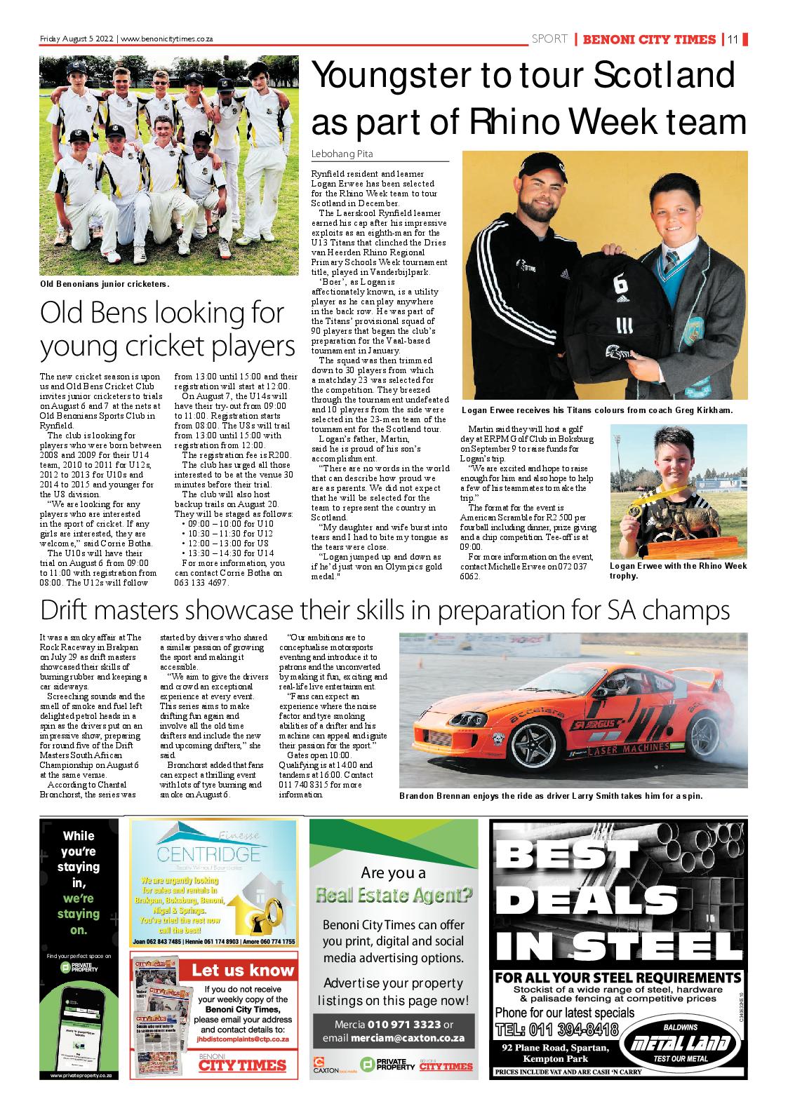 Benoni City Times 5 August 2022 page 19