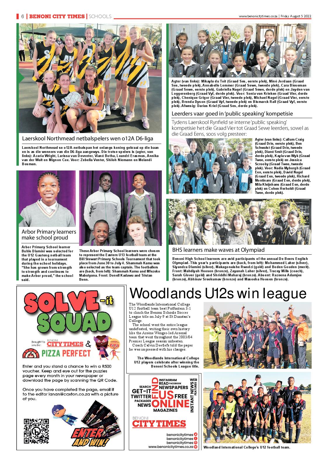 Benoni City Times 5 August 2022 page 6