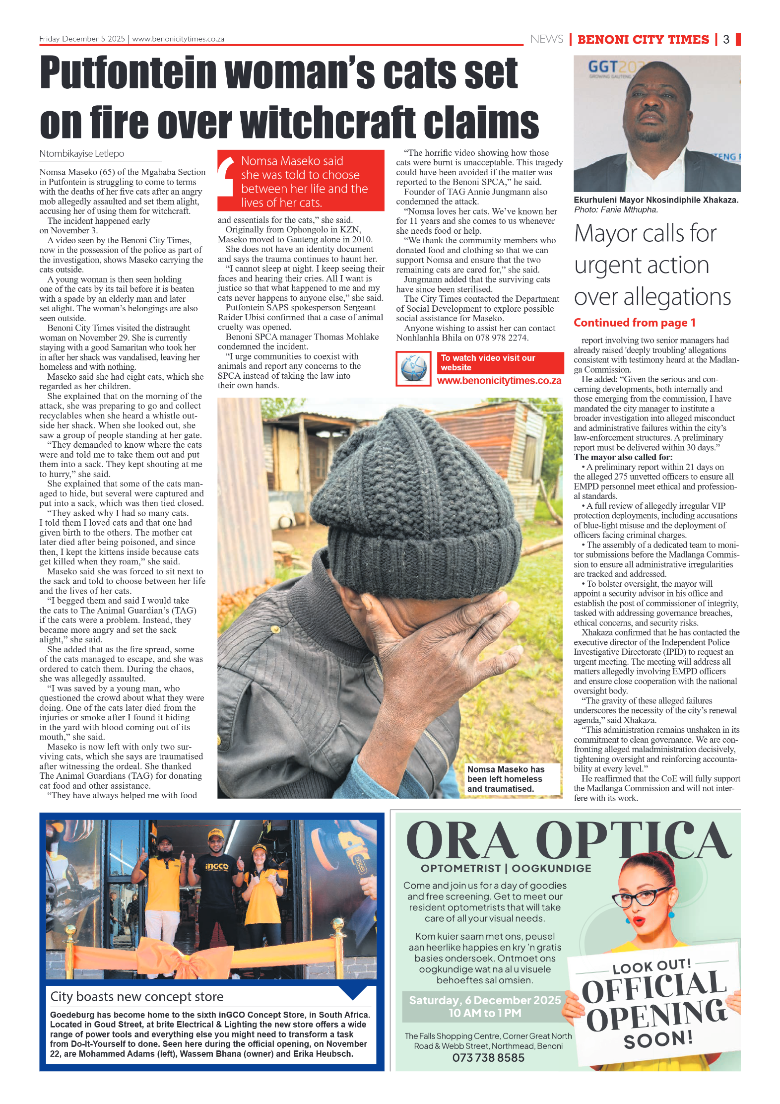 Benoni City Times 5 December 2025 page 3