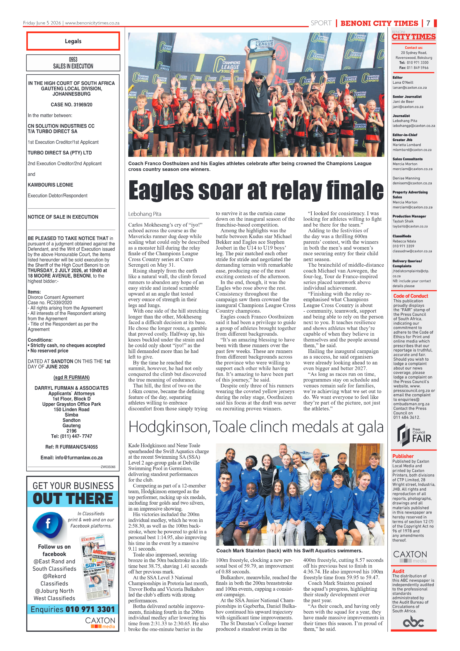 Benoni City Times 5 June 2026 page 7