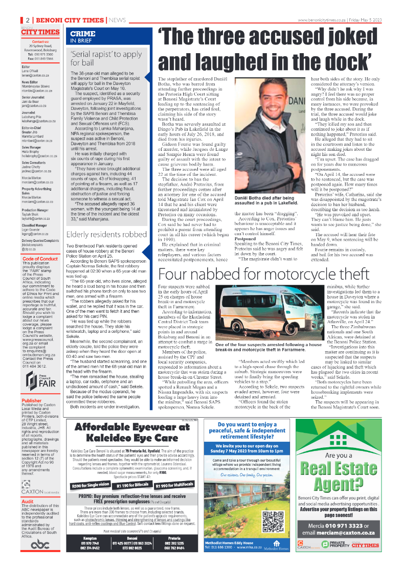 Benoni City Times 5 May 2023 page 2