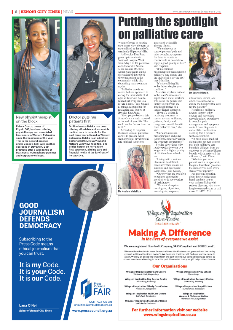 Benoni City Times 5 May 2023 page 6