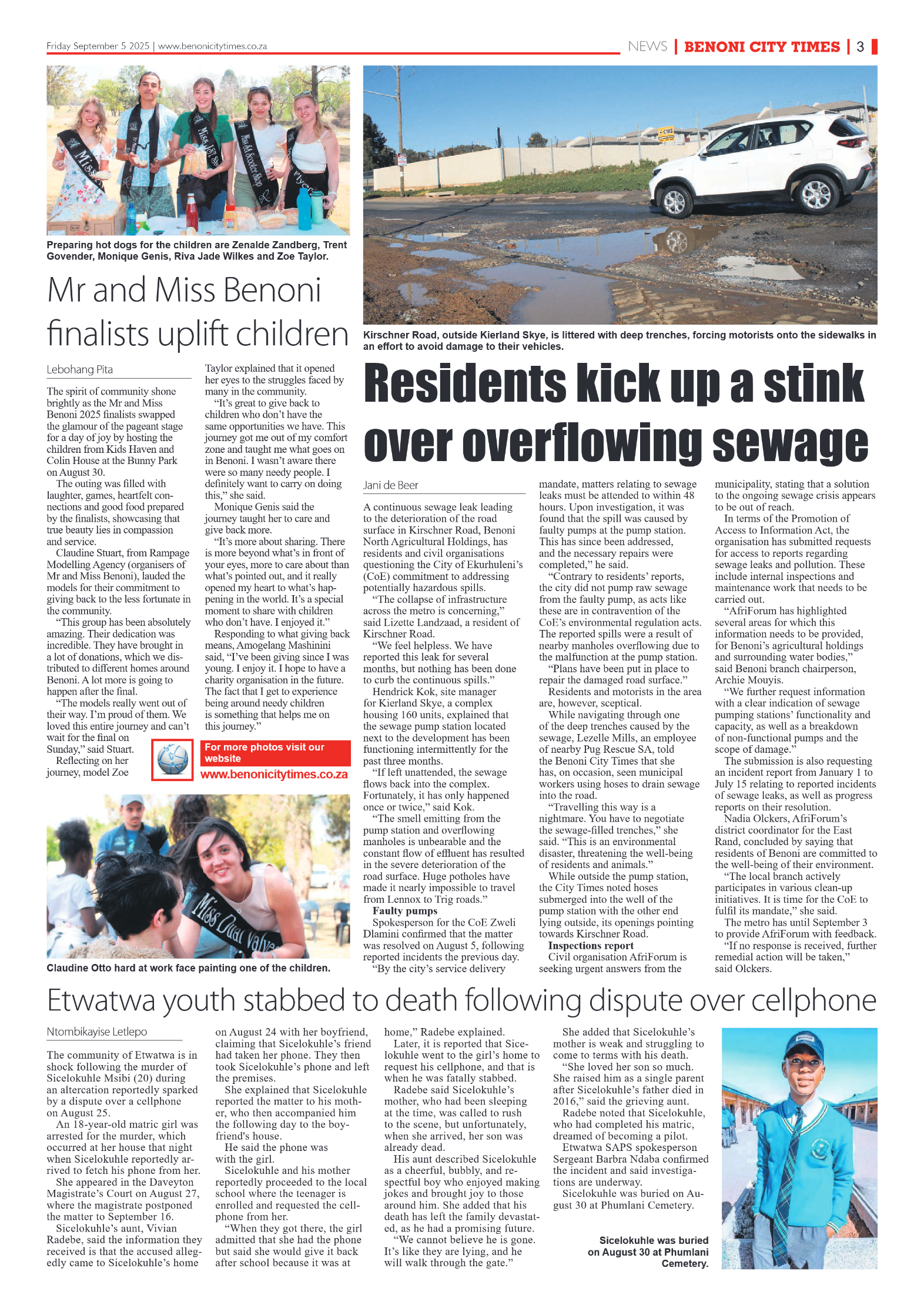 Benoni City Times 5 September 2025 page 3