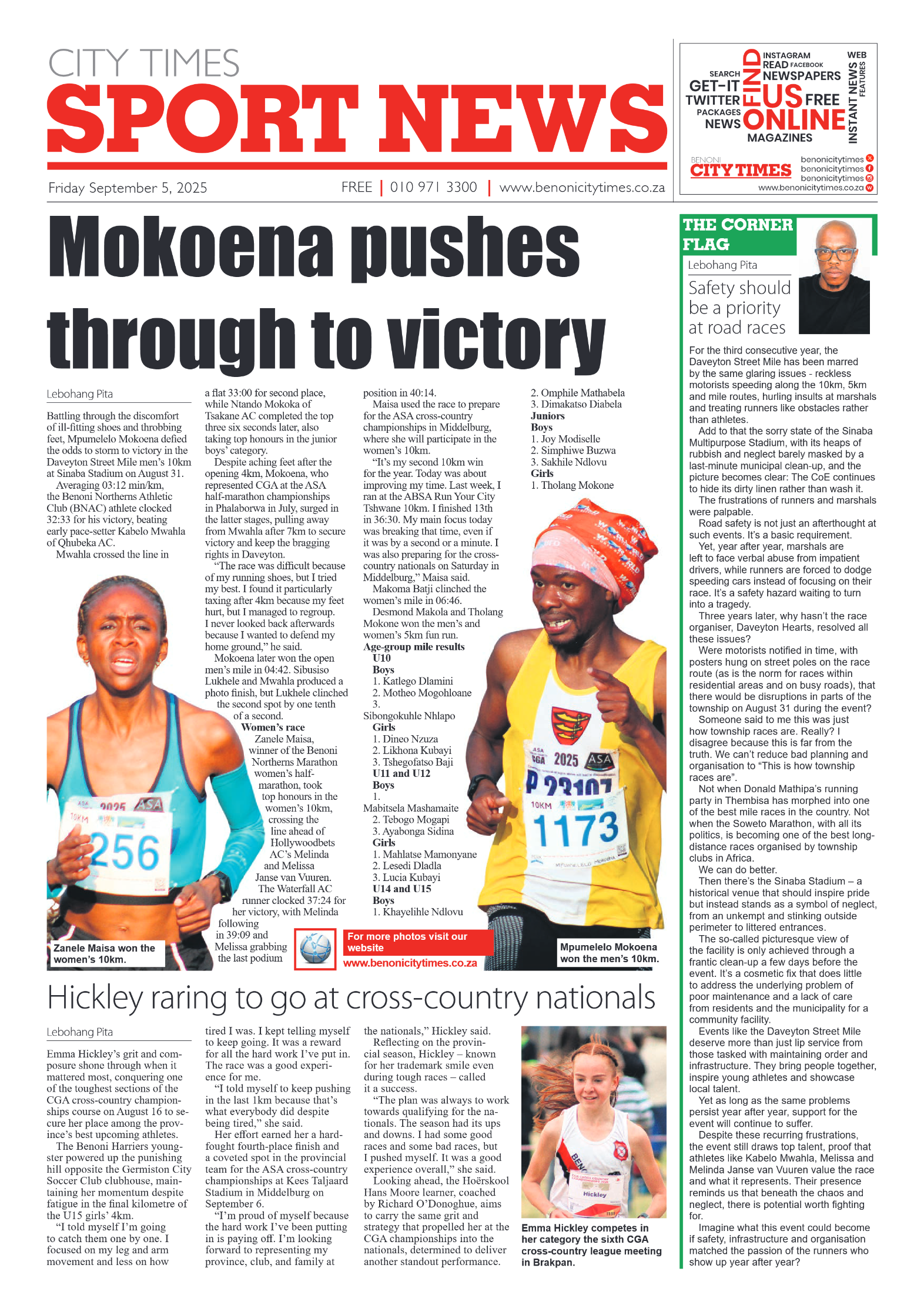 Benoni City Times 5 September 2025 page 8