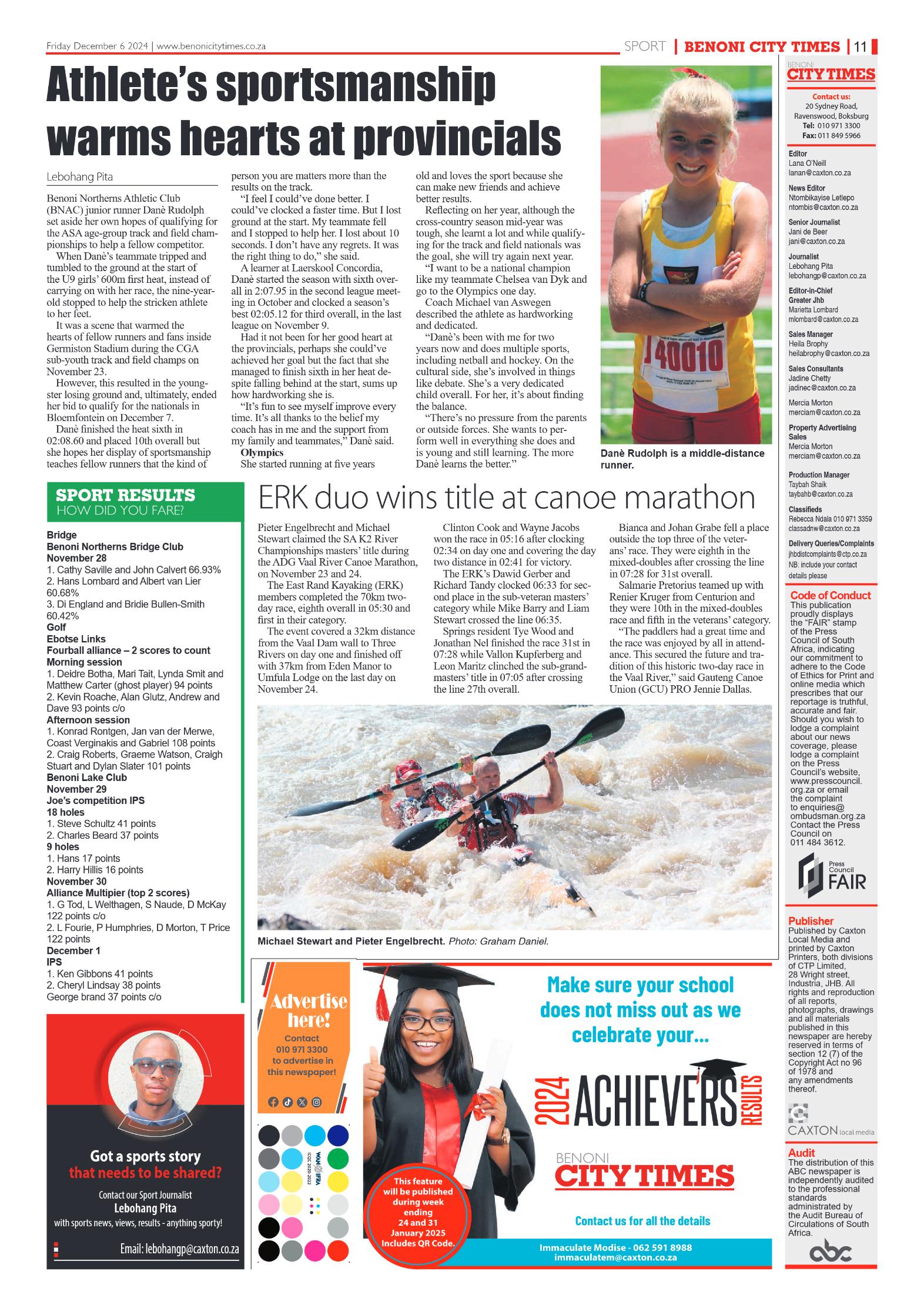 Benoni City Times 6 December 2024 page 11