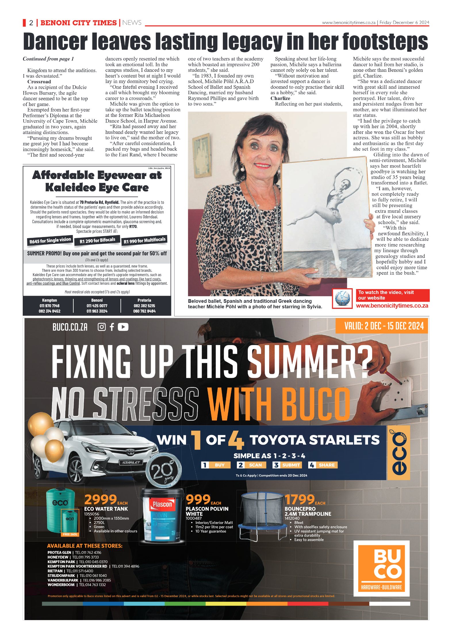 Benoni City Times 6 December 2024 page 2
