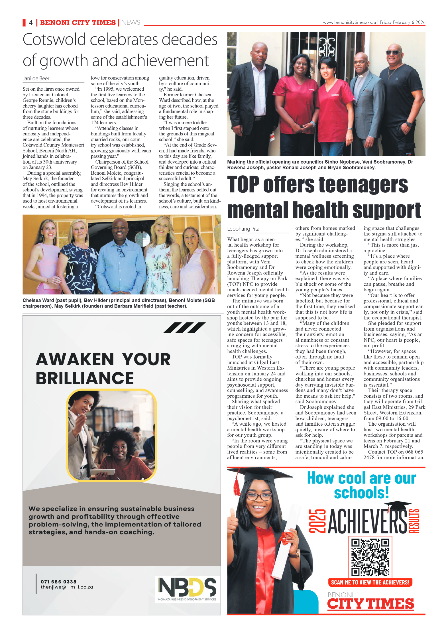 Benoni City Times 6 February 2026 page 4