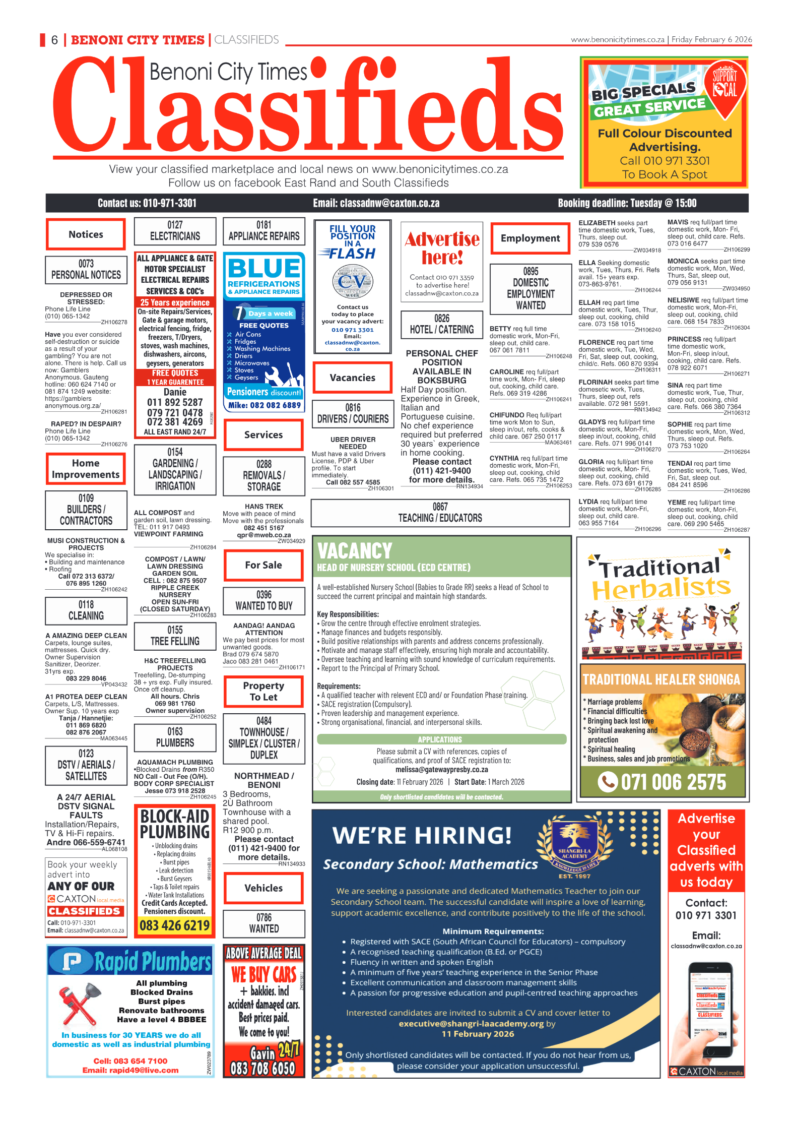 Benoni City Times 6 February 2026 page 6