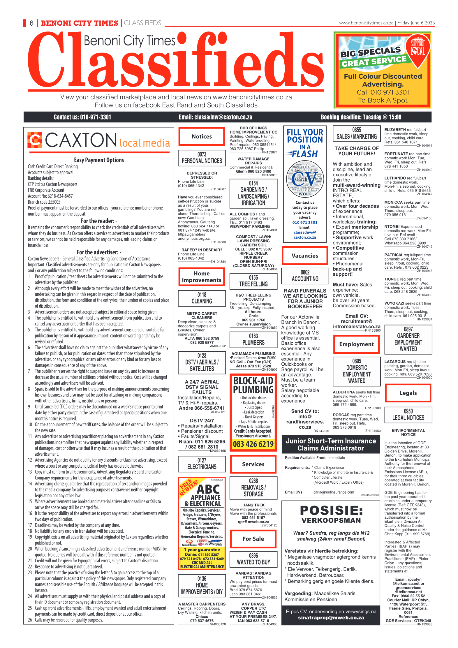 Benoni City Times 6 June 2025 page 6