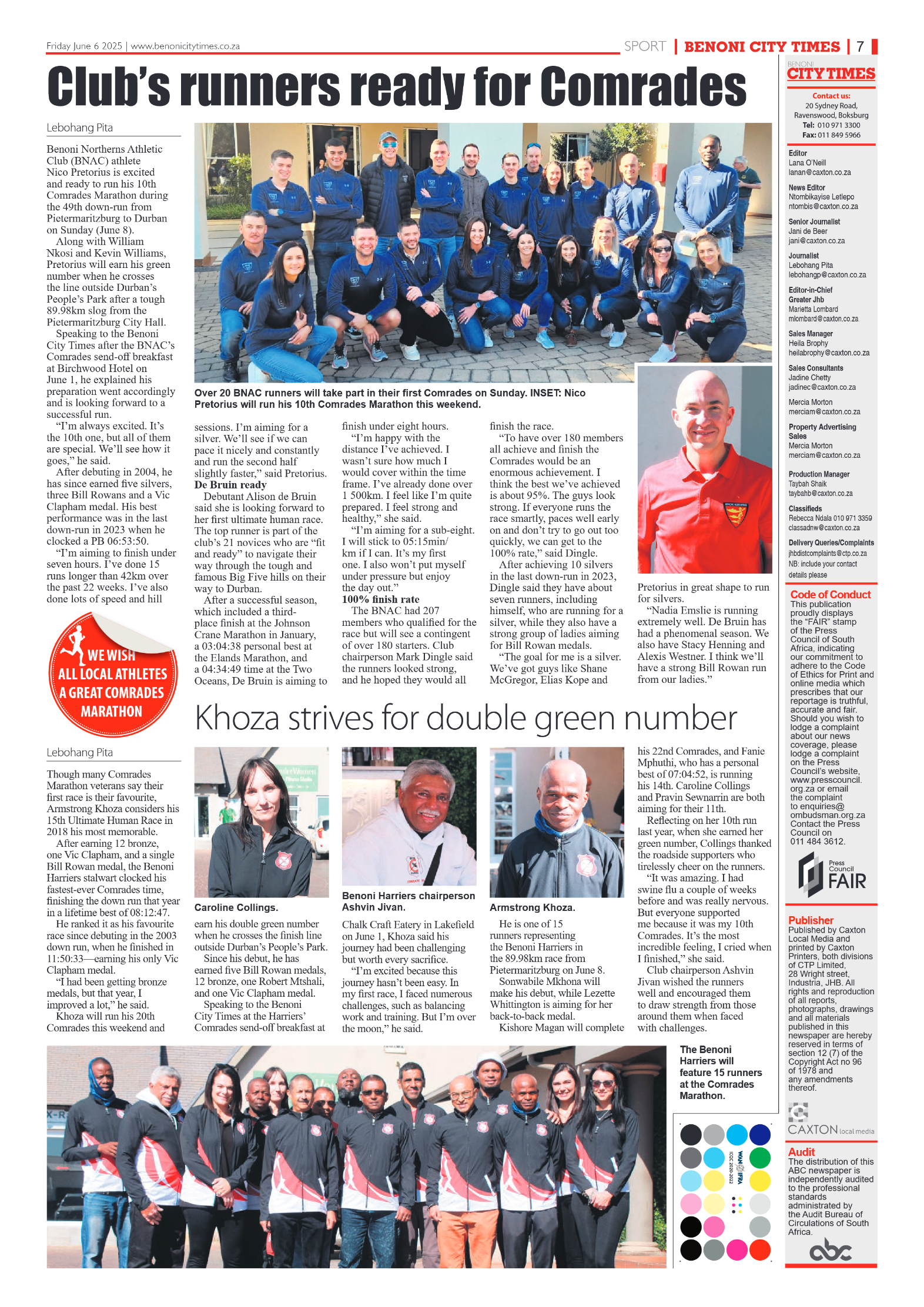 Benoni City Times 6 June 2025 page 7
