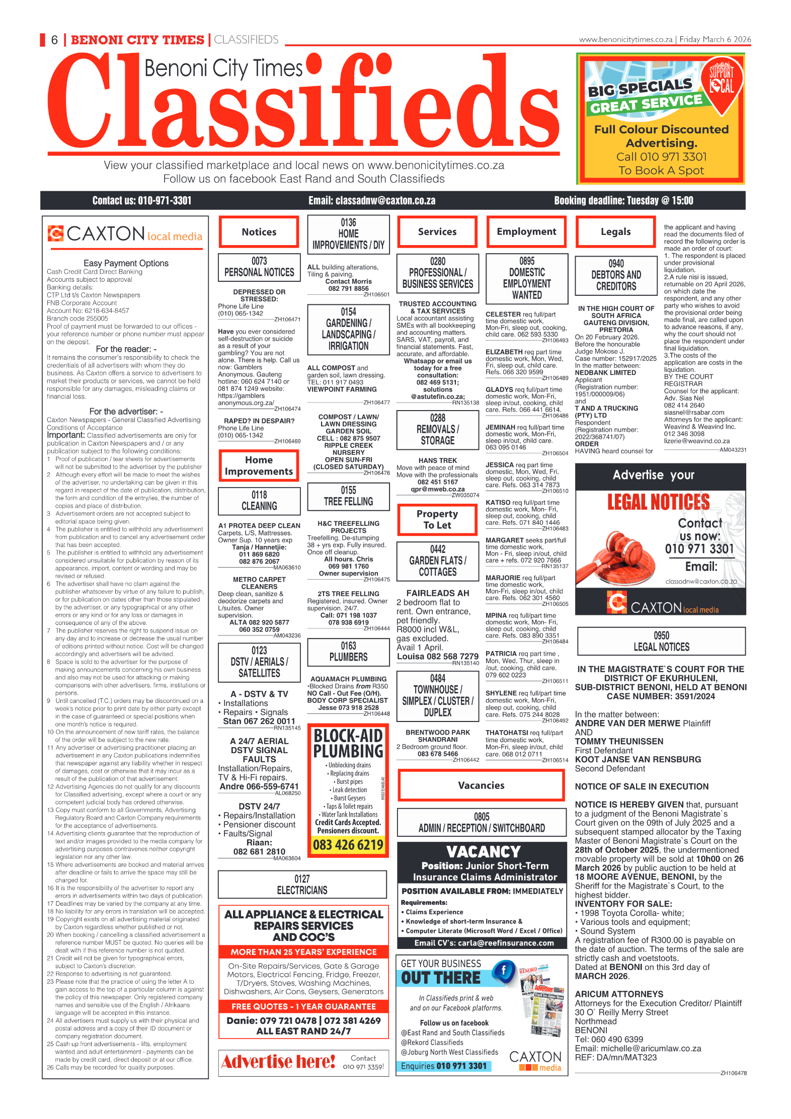 Benoni City Times 6 March 2026 page 6