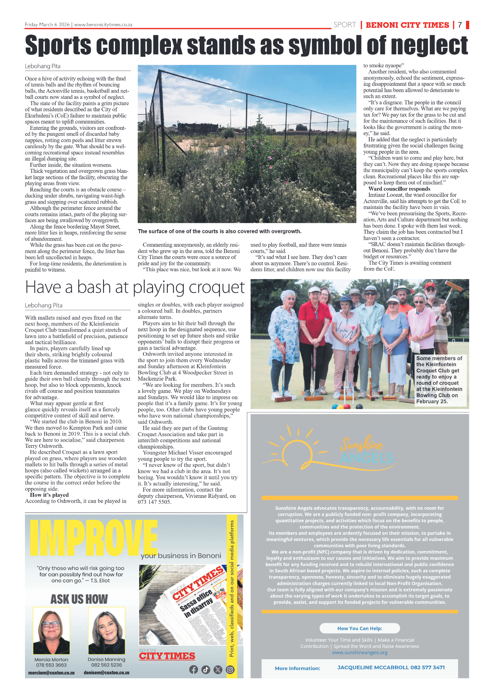 Benoni City Times 6 March 2026 page 7