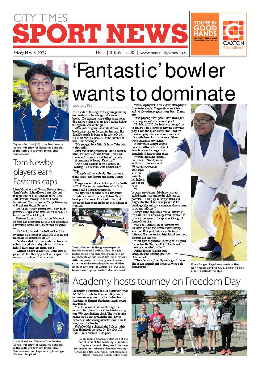 Benoni City Times 6 May 2022 page 12