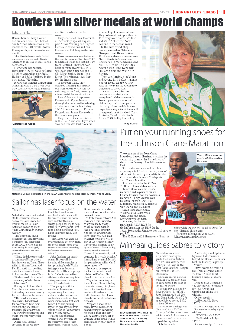 Benoni City Times 6 October 2023 page 11