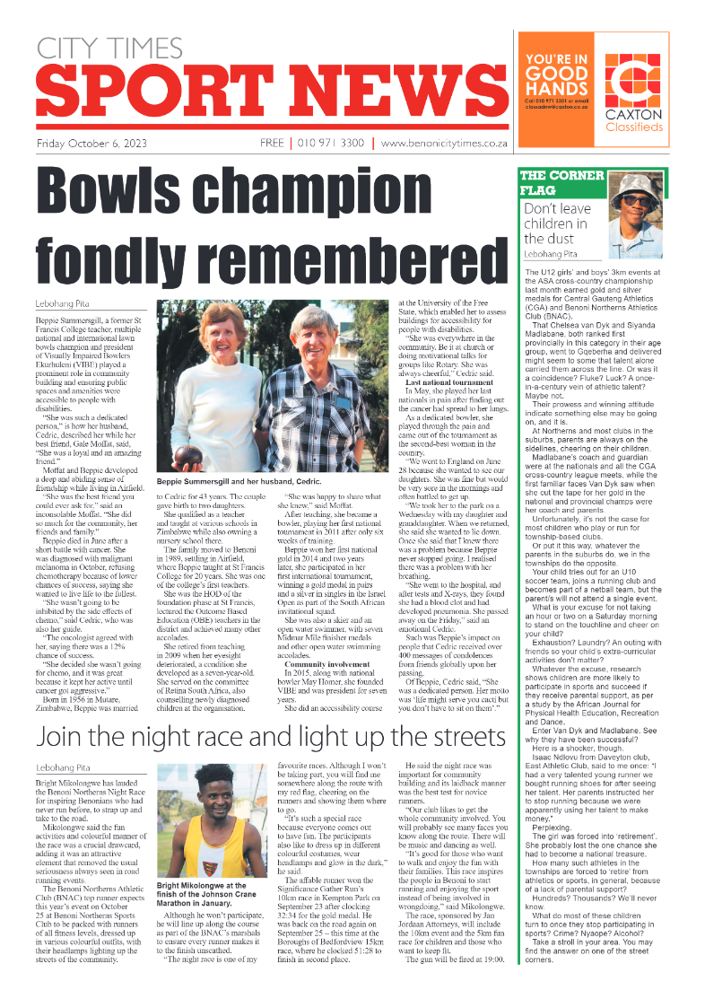 Benoni City Times 6 October 2023 page 12