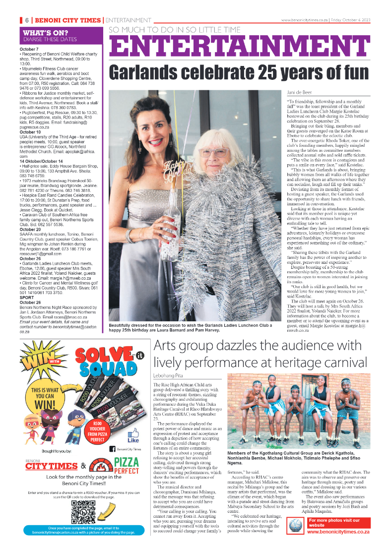 Benoni City Times 6 October 2023 page 6