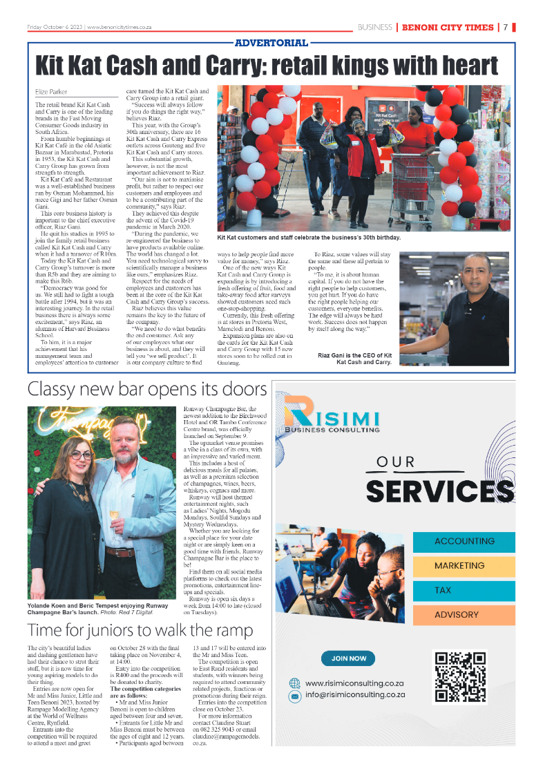 Benoni City Times 6 October 2023 page 7