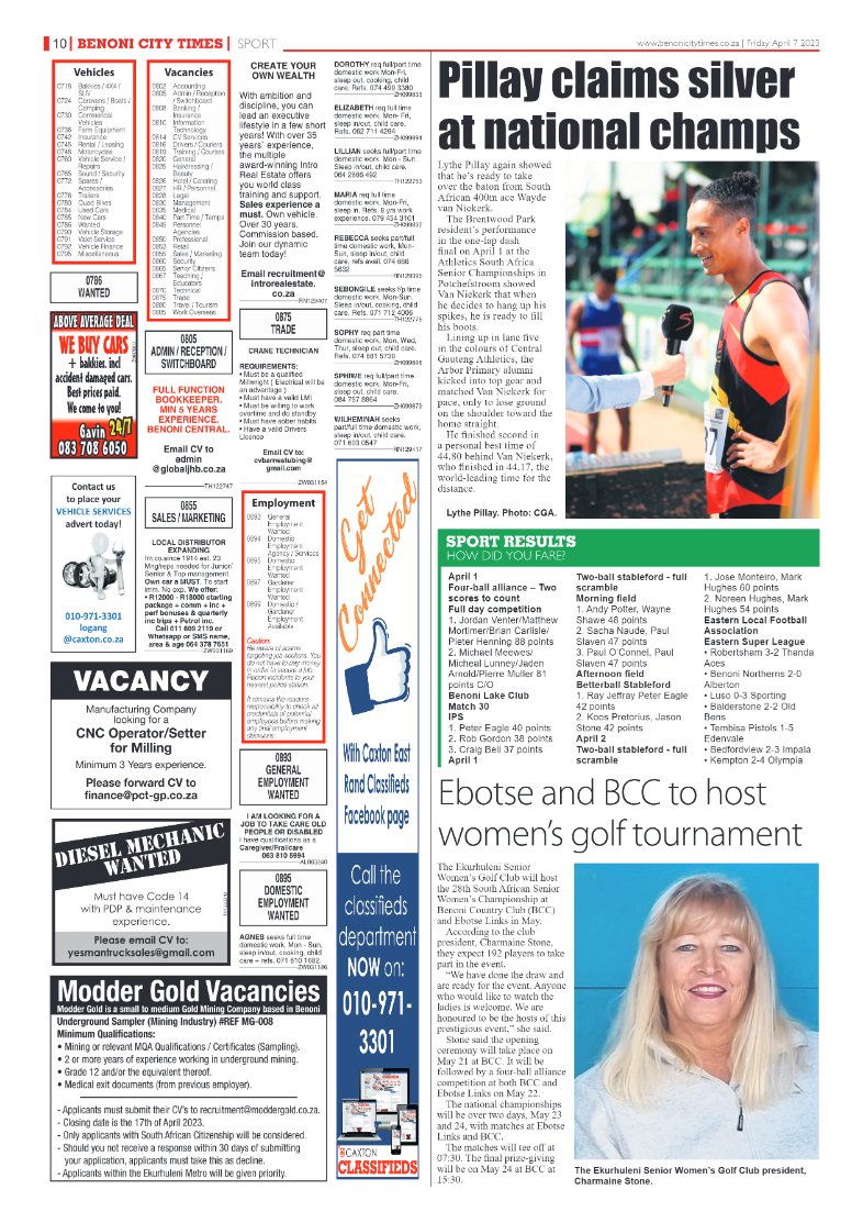 Benoni City Times 7 April 2023 page 10
