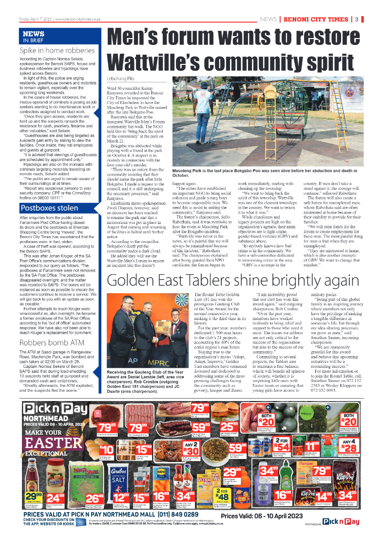 Benoni City Times 7 April 2023 page 3