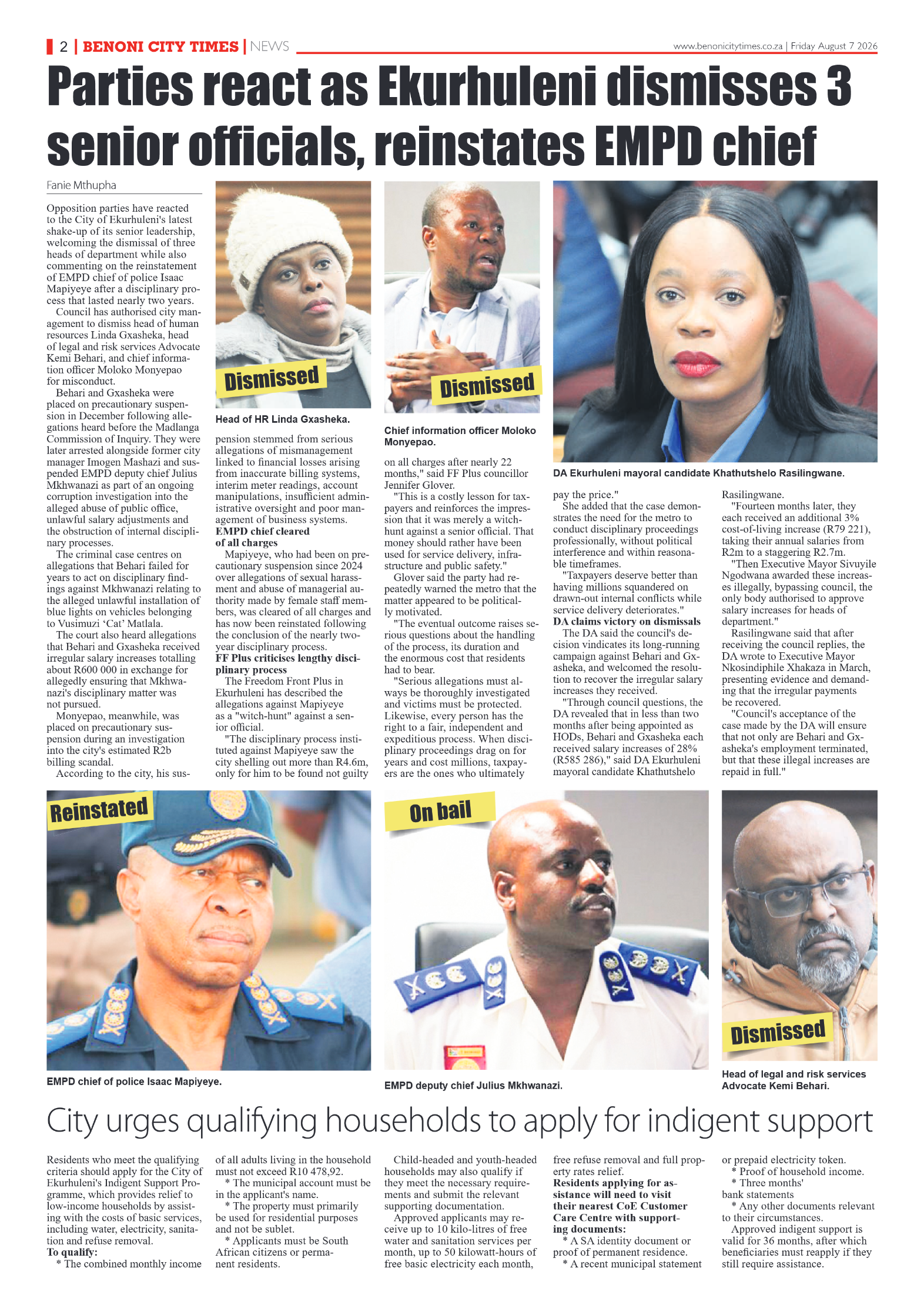 Benoni City Times 7 August 2026 page 4