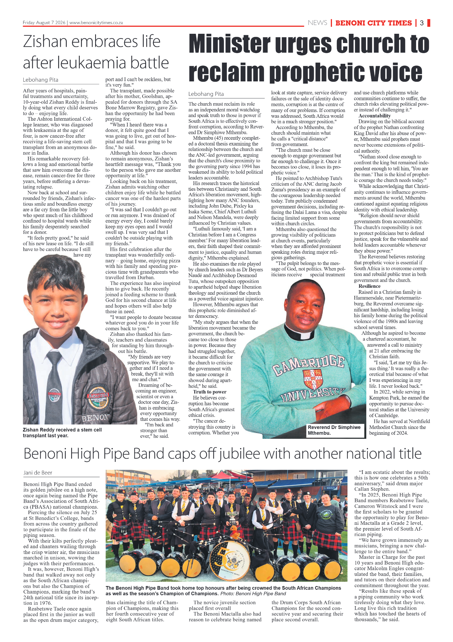 Benoni City Times 7 August 2026 page 5
