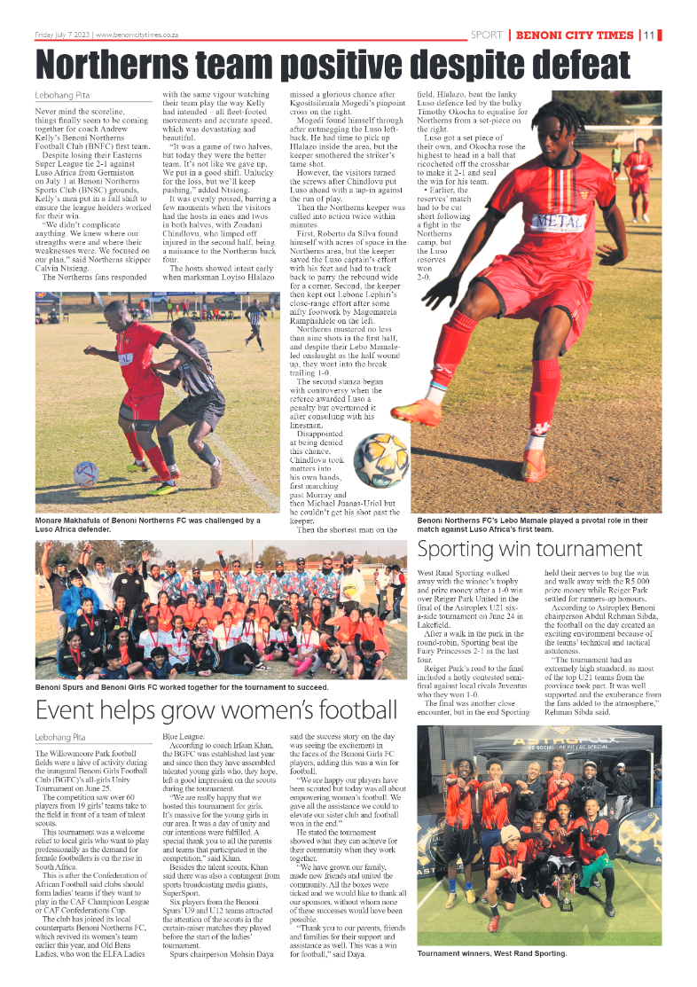 Benoni City Times 7 July  2023 page 11