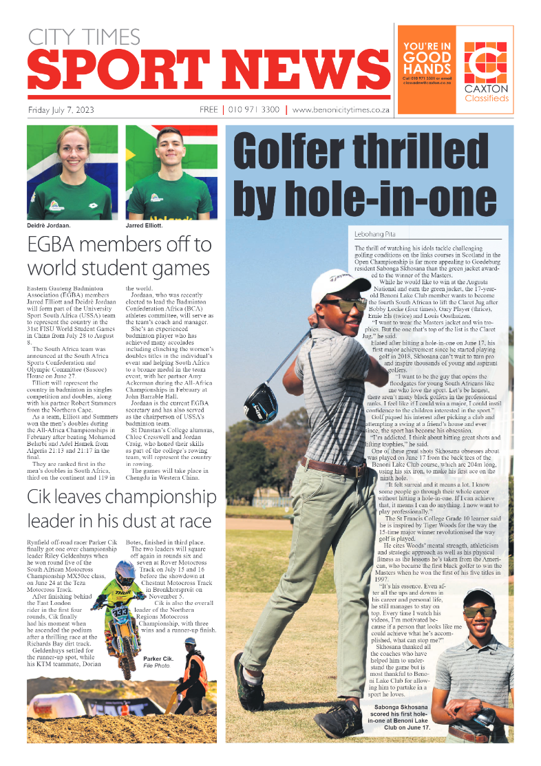 Benoni City Times 7 July  2023 page 12