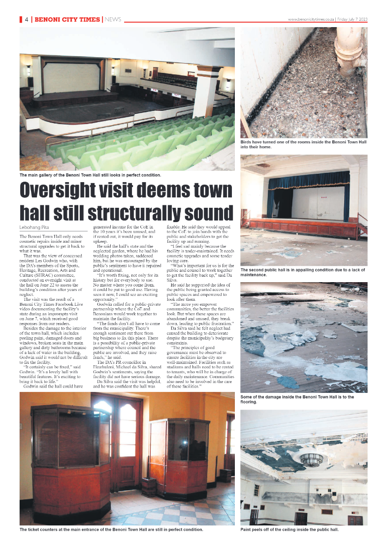 Benoni City Times 7 July  2023 page 4